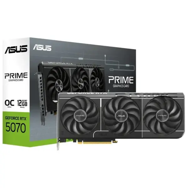 Placa de Vídeo Asus Prime GeForce RTX5070 OC 12GB GDDR7 PCI-Express